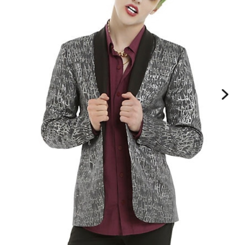 Suicide Squad Joker “HAHA” Print Guy’s Jacket